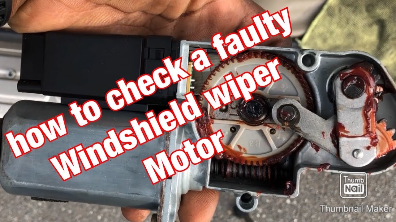 How to check a faulty rear windshield wiper motor
