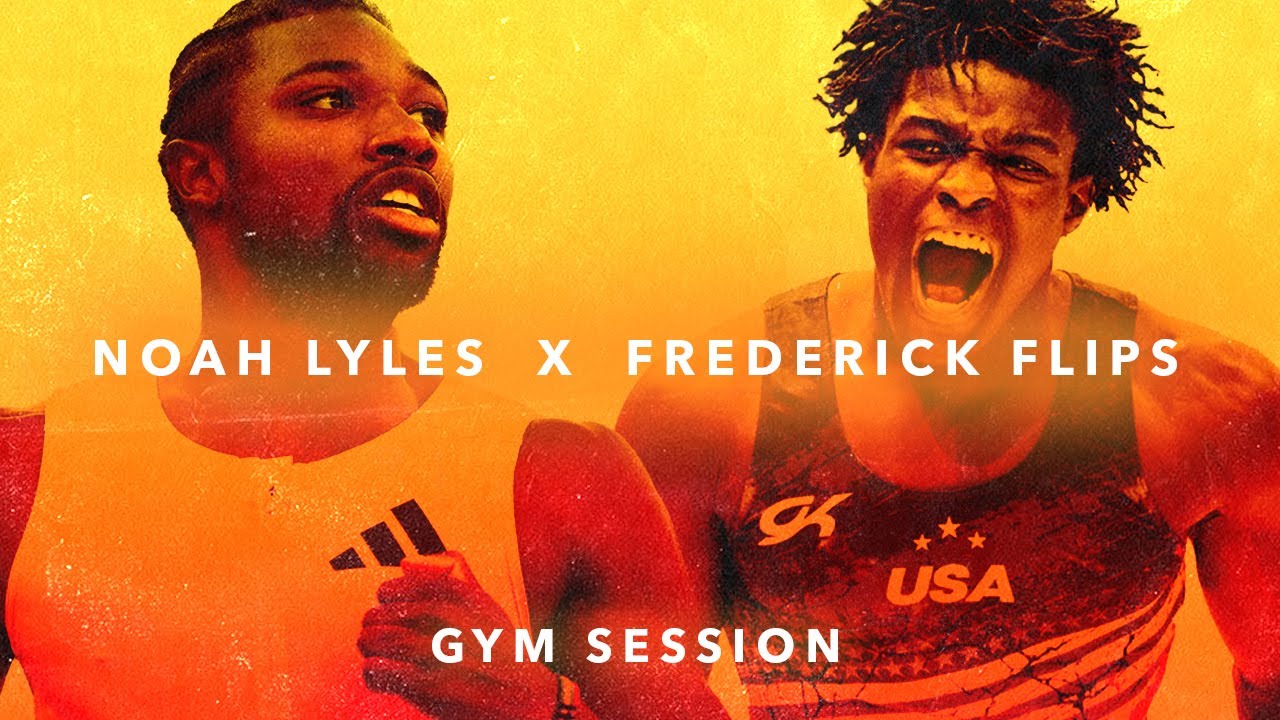 Noah Lyles Trains with Frederick Flips &ndash; Full Gym Session