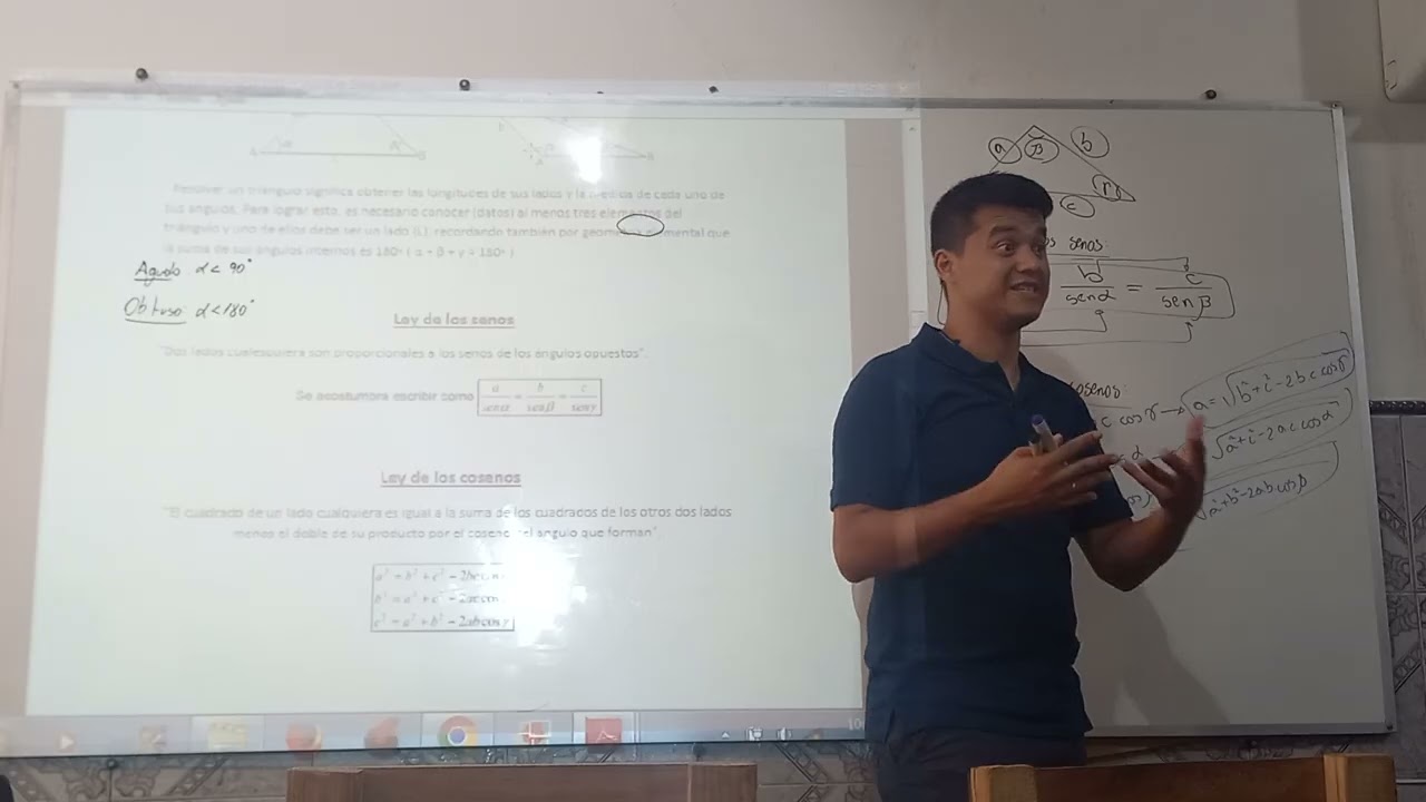 Matemática: Triángulos Oblicuángulos- Resolución 