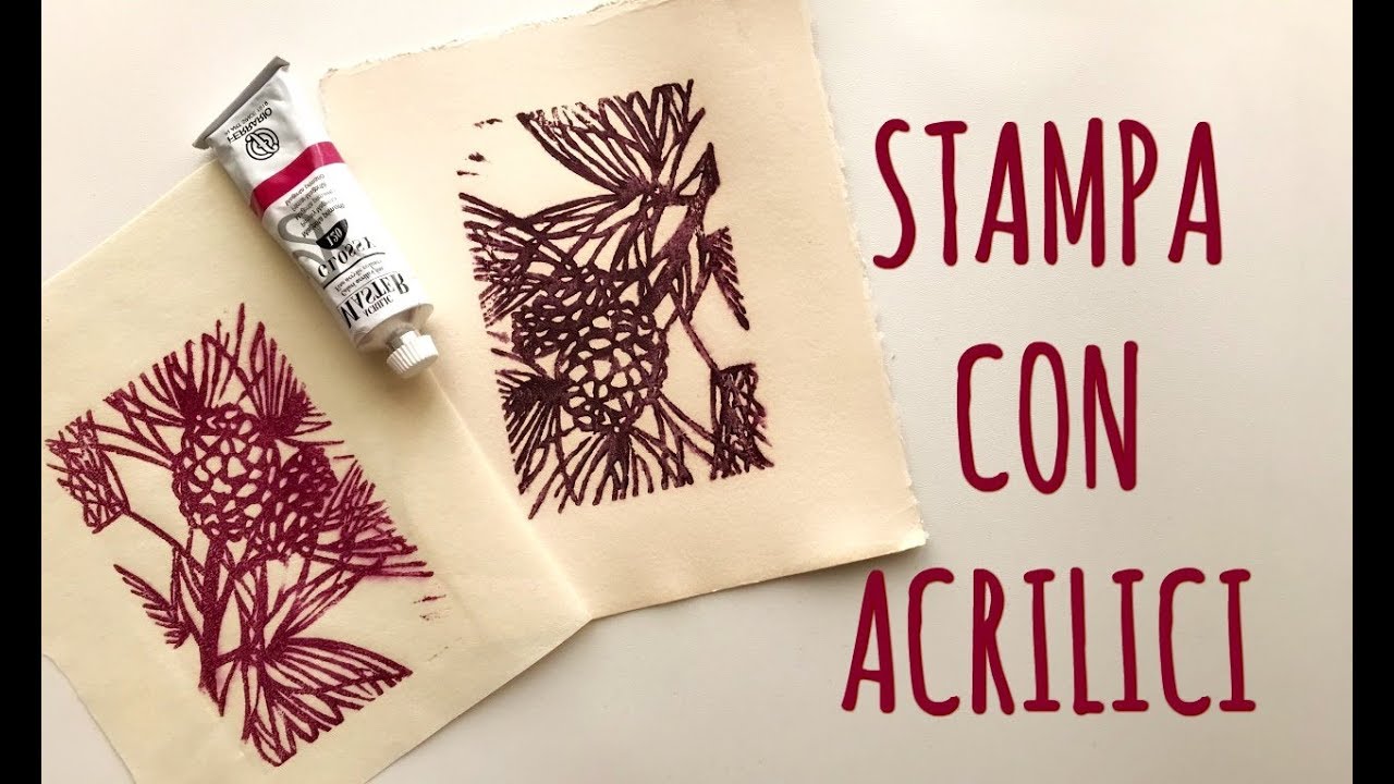 Corso di Incisione Lez. n.5: Stampare con Gli Acrilici e Carta comune  - Stampa Low Cost Arte per Te