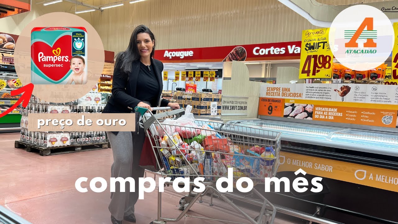 Compras do Mês 🛒 de Julho para 3 pessoas no atacadista | Gastei MAIS de 750 reais 😱