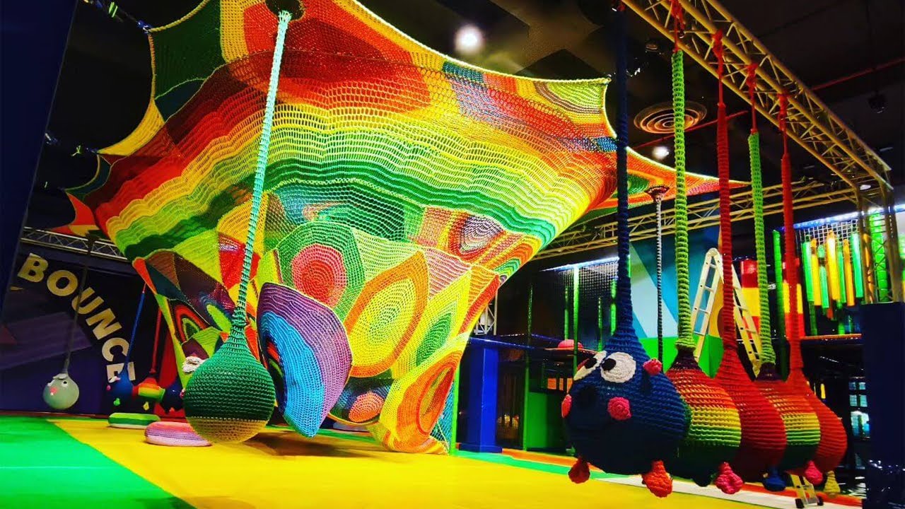 Rainbow Climbing Net - Indoor Children's Playground Equipment