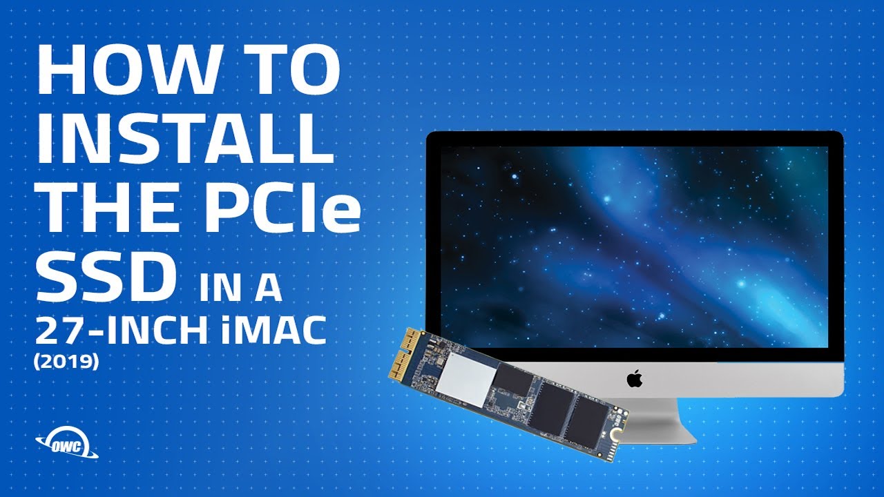 Как установить/обновить PCIe SSD в 27-дюймовом iMac (2019) iMac19,1