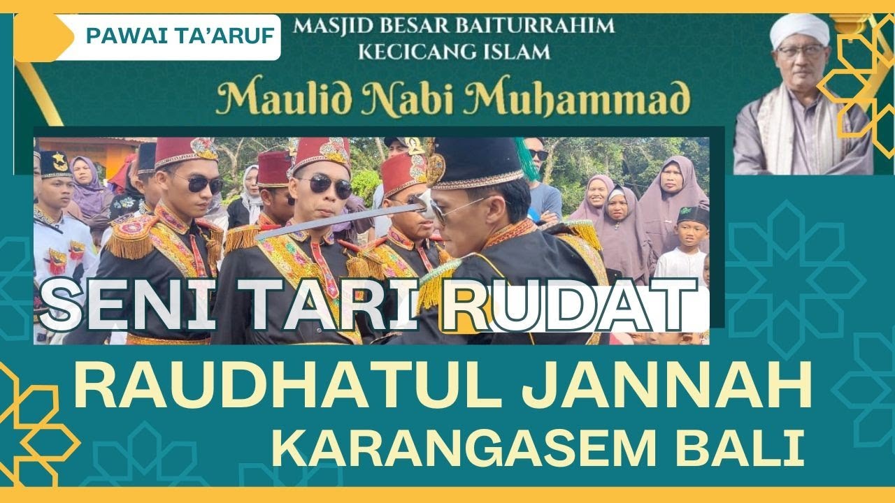 Seni Tari Rudat Raudhatul Jannah || Pawai Maulid Nabi Masjid Besar Baiturrahim Kecicang Islam 2025