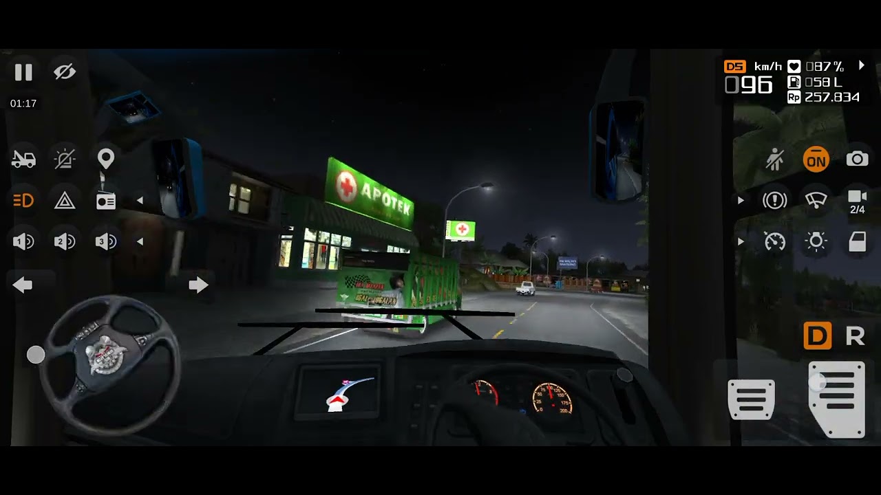 Bus simulator mountain driving