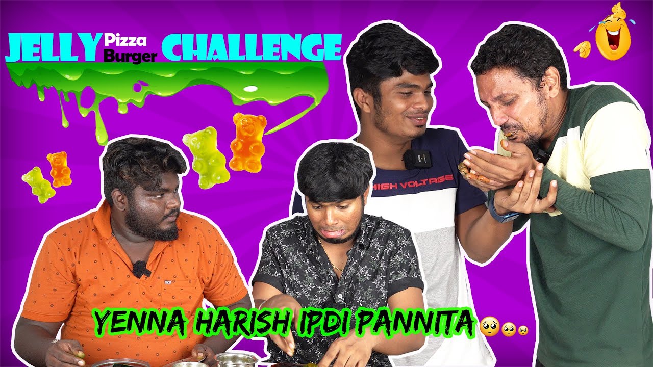 Yenna harish ipdi pannita ?! 😱🤮😜 | Jelly Pizza challenge 💥😍