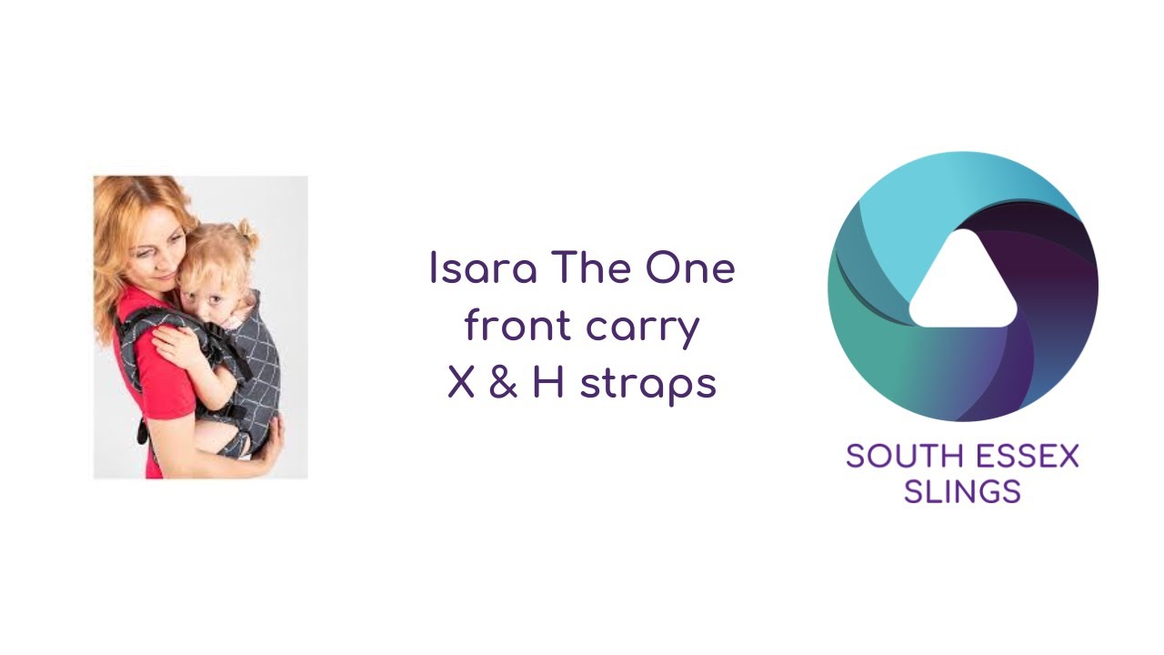 Isara the One, front carry with X and H straps.