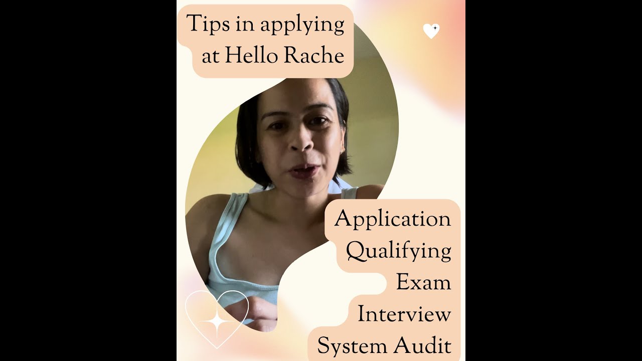 Timeline: Hello Rache application, qualifying exam, interview and system audit