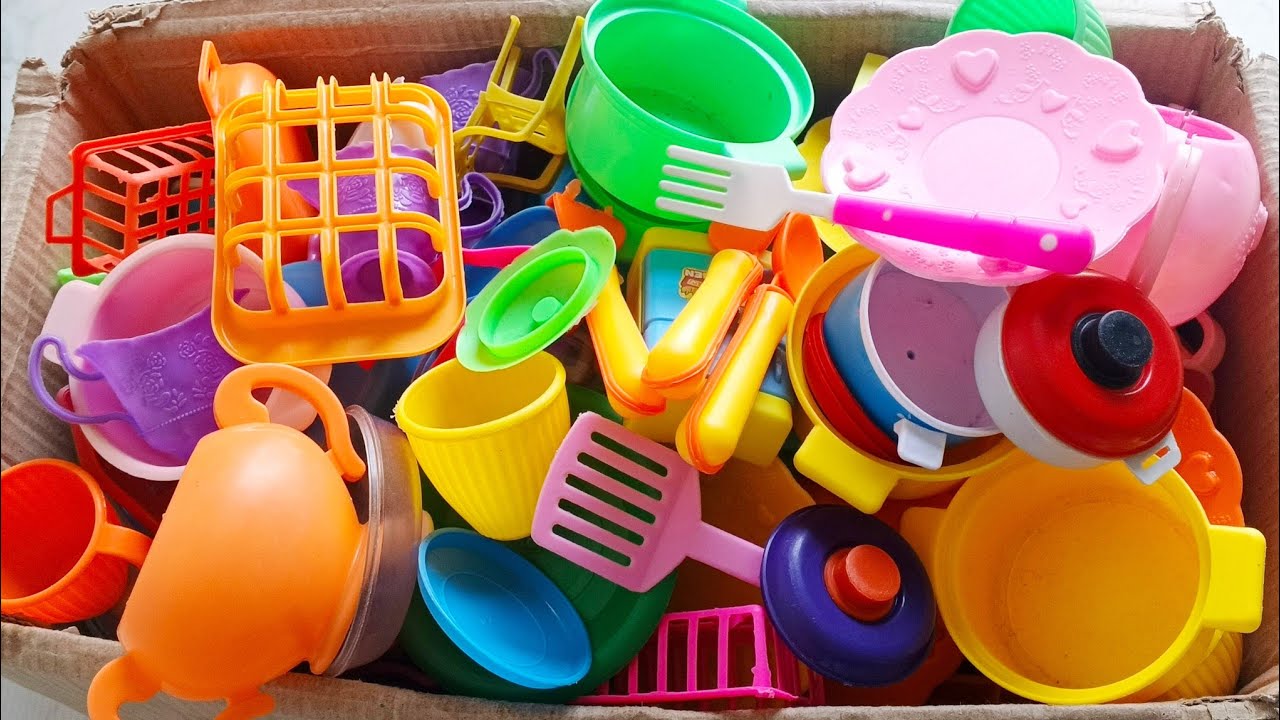 4 Minutes Satisfying with Unboxing Pink Princess House Toys Play Set Review Toys | ASMR