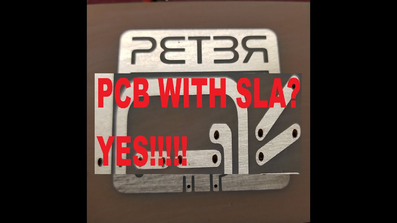 PCB etching at home with SLA Resin 3D printing!