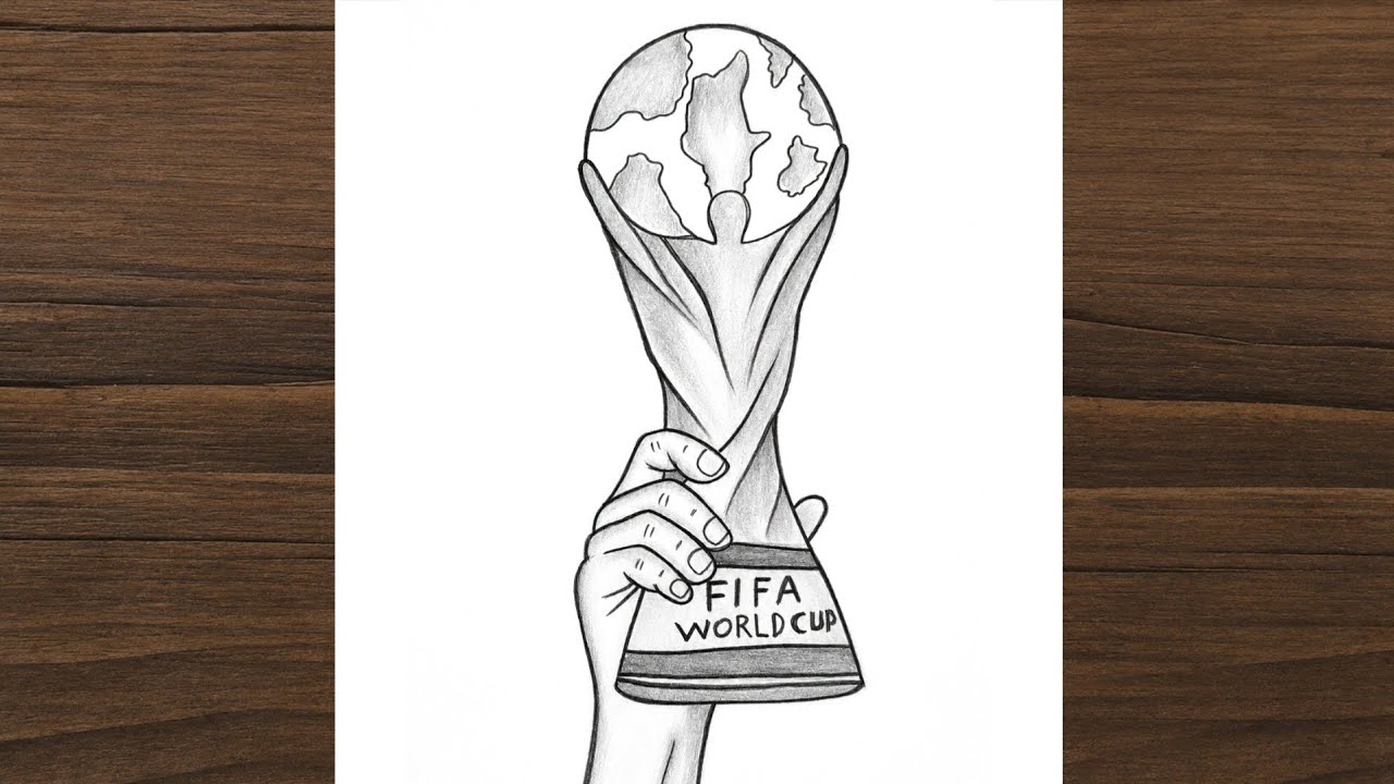 How to Draw FIFA World Cup Trophy Step by Step 🏆 | Pencil Sketch 2026