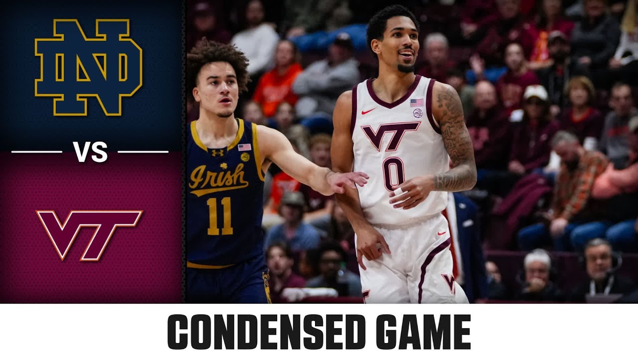 Notre Dame vs. Virginia Tech Condensed Game | 2025-26 ACC Men's Basketball