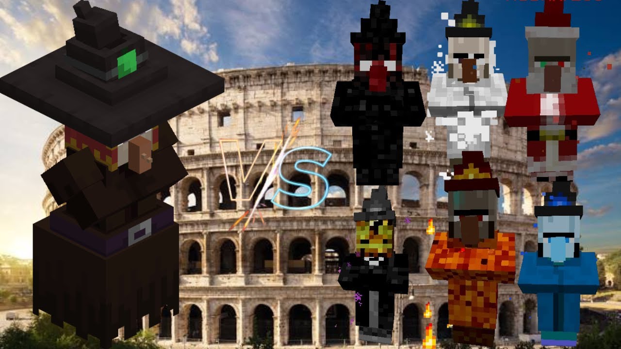 The Crone vs The Elemental Witches 1.20.1 Mob Battle
