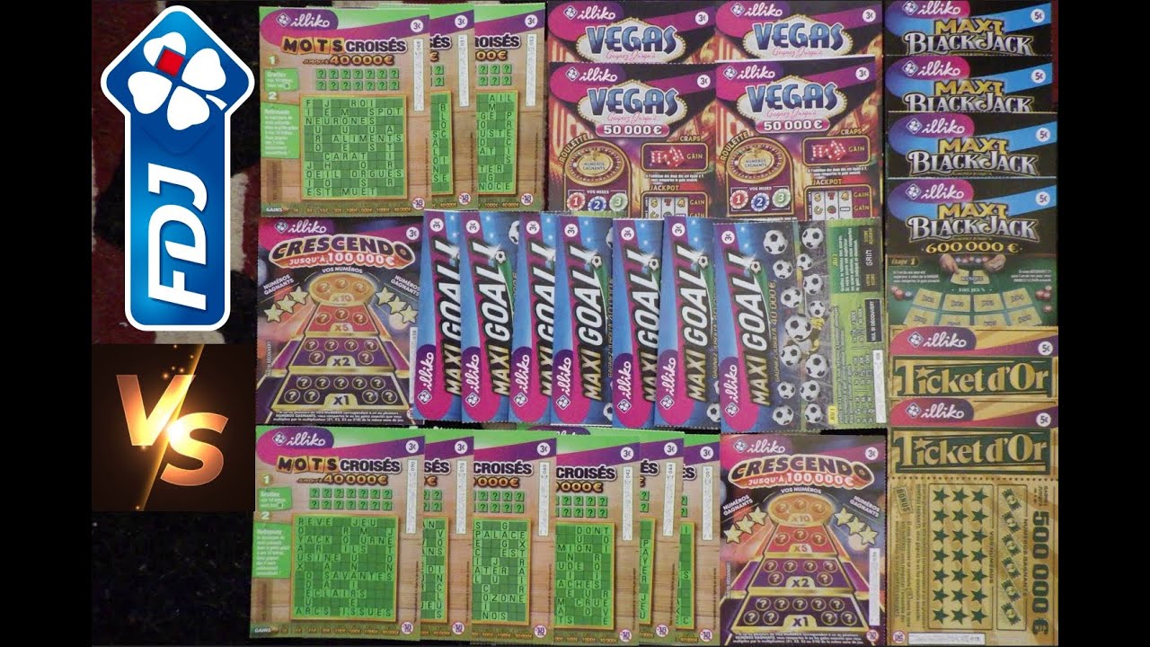 #fdj Des Jeux à 3 €  &  5 € #vegas #maxigoal #crescendo #motscroises #grattage