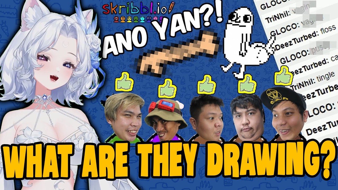 What are They Drawing?! | Yueri Reacts to Peenoiseplay's Skribbl