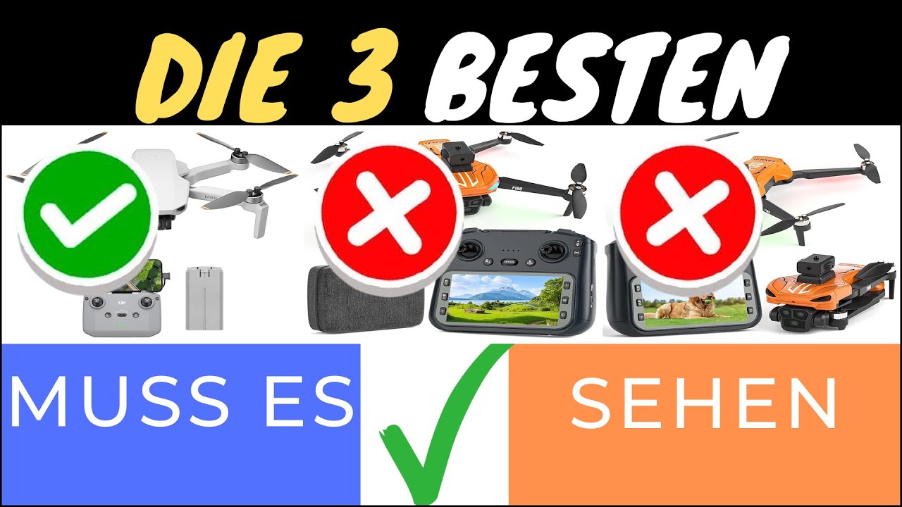 DIE TOP 3 DROHNEN MIT HINDERNISERKENNUNG IN 4K FÜR 2025 🚁✨