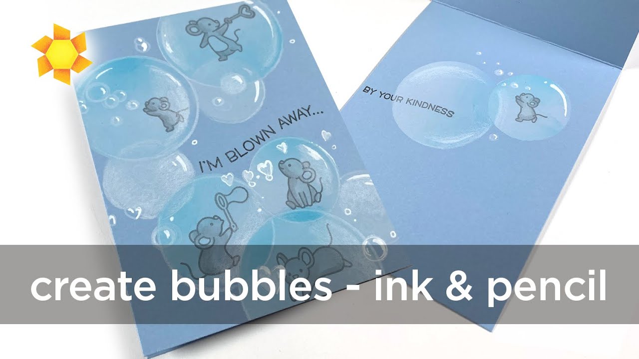 Creating bubbles with inks, pencils, pen