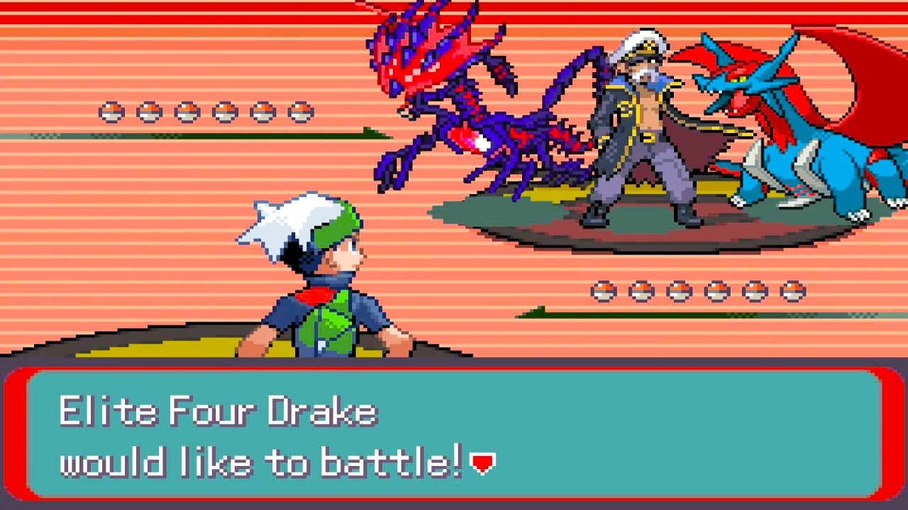 Pokemon Emerald Horizons - vs Elite Four Drake (Draconic Field/Weaker Ice Moves, Challenge Mode)