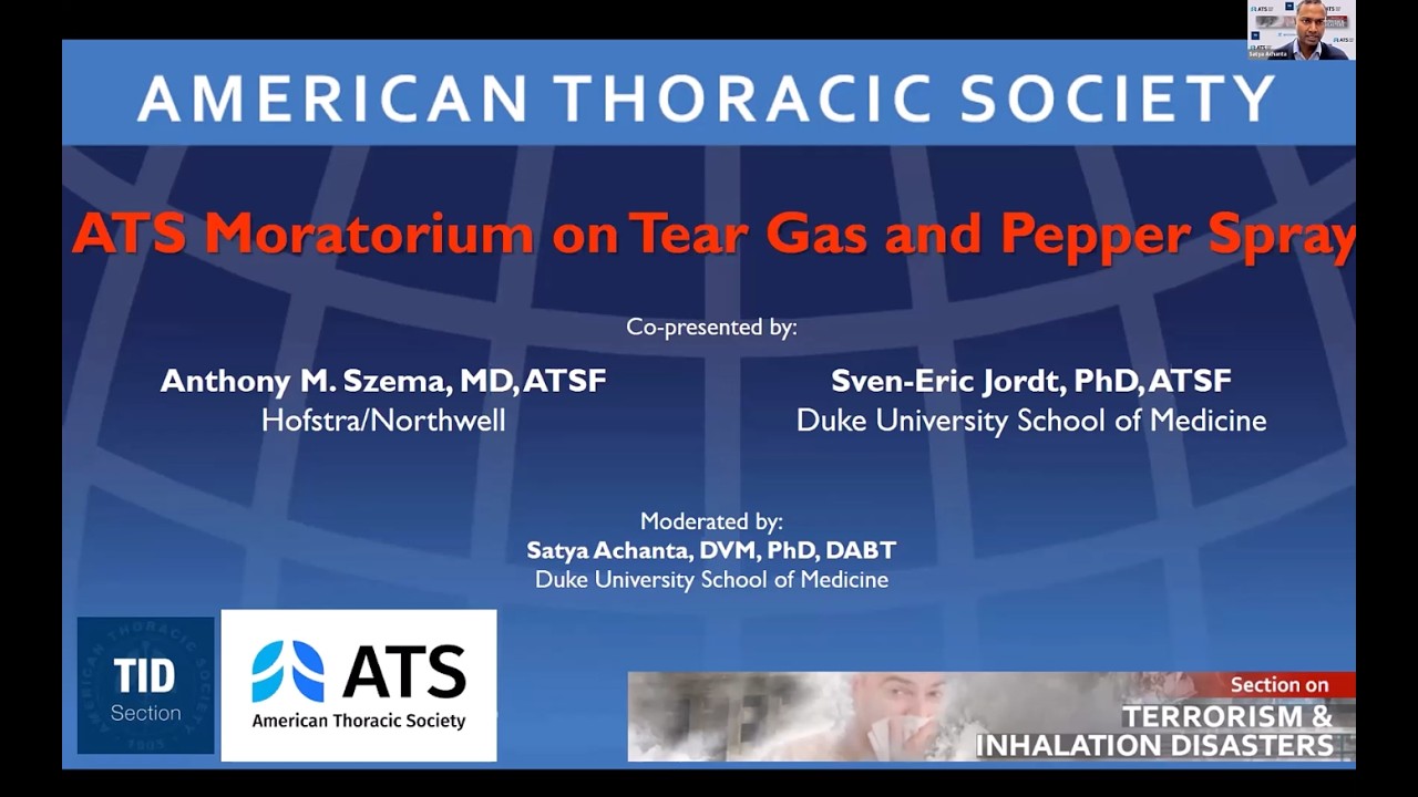 ATS Moratorium on Tear Gas and Pepper Spray