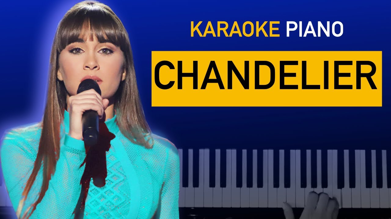 CHANDELIER - Aitana 🕯Sia | Piano Karaoke + Partitura OT 2017