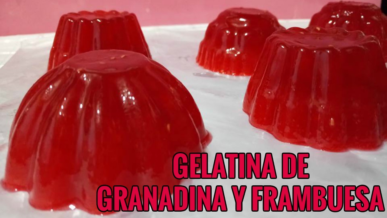 GELATINA DE FRAMBUESA Y GRANADINA PARA VENDER/JELLY-LU
