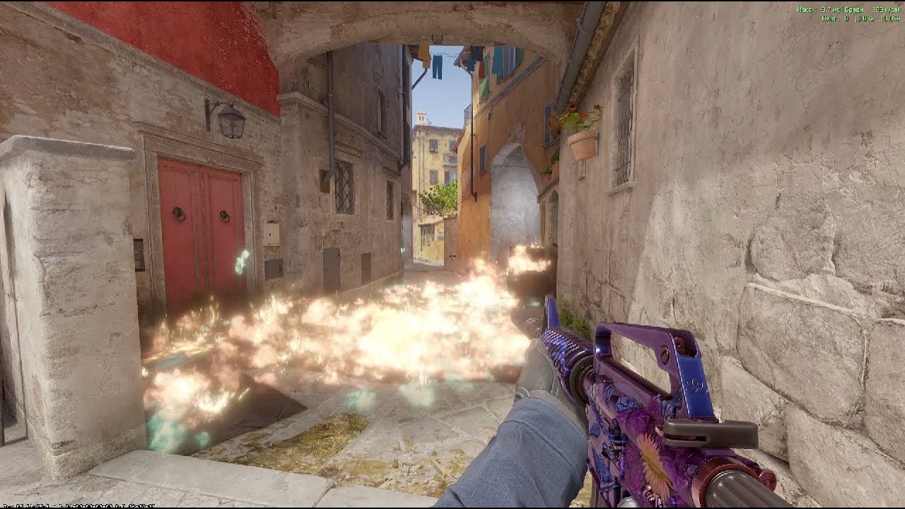 Базовые гранаты для защиты на B Inferno
