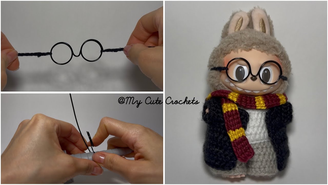 Wizard HP glasses for Labubu