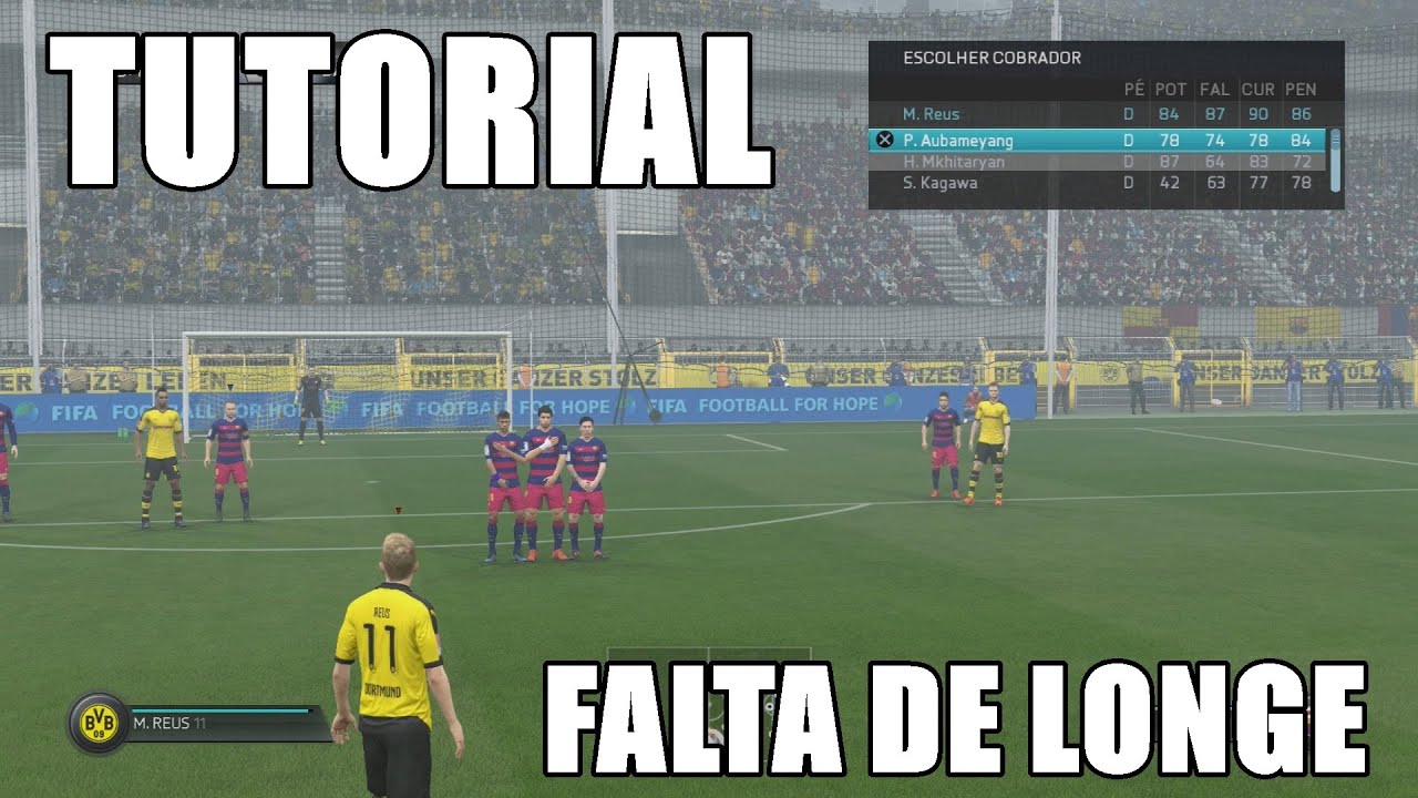 FIFA 16  - Tutorial falta com efeito de longe #02