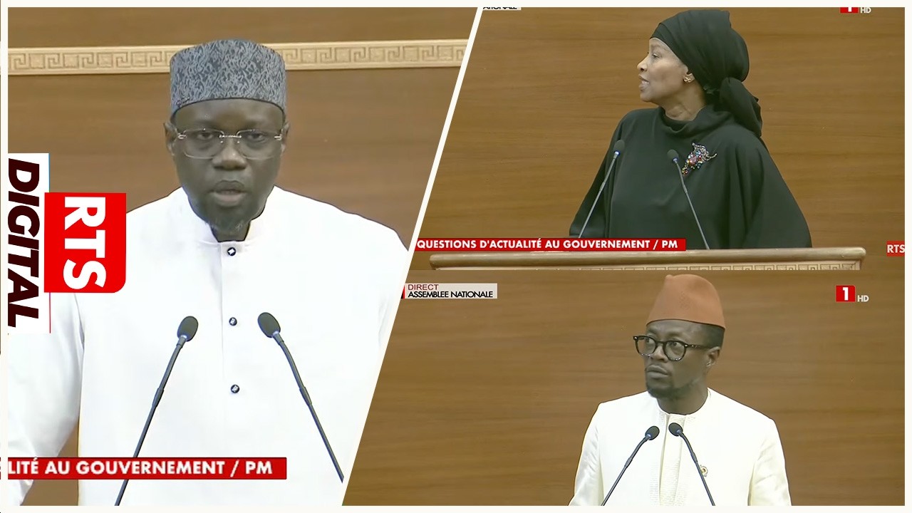 Assemblée nationale : ensemble des prises de parole du premier ministre Ousmane Sonko