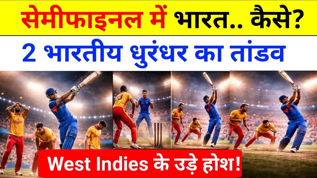 T20 WC: Semifinal में भारत.. कैसे? 2 भारतीय धुरंधर का तांडव, West Indies के उड़े होश! IND VS WI next