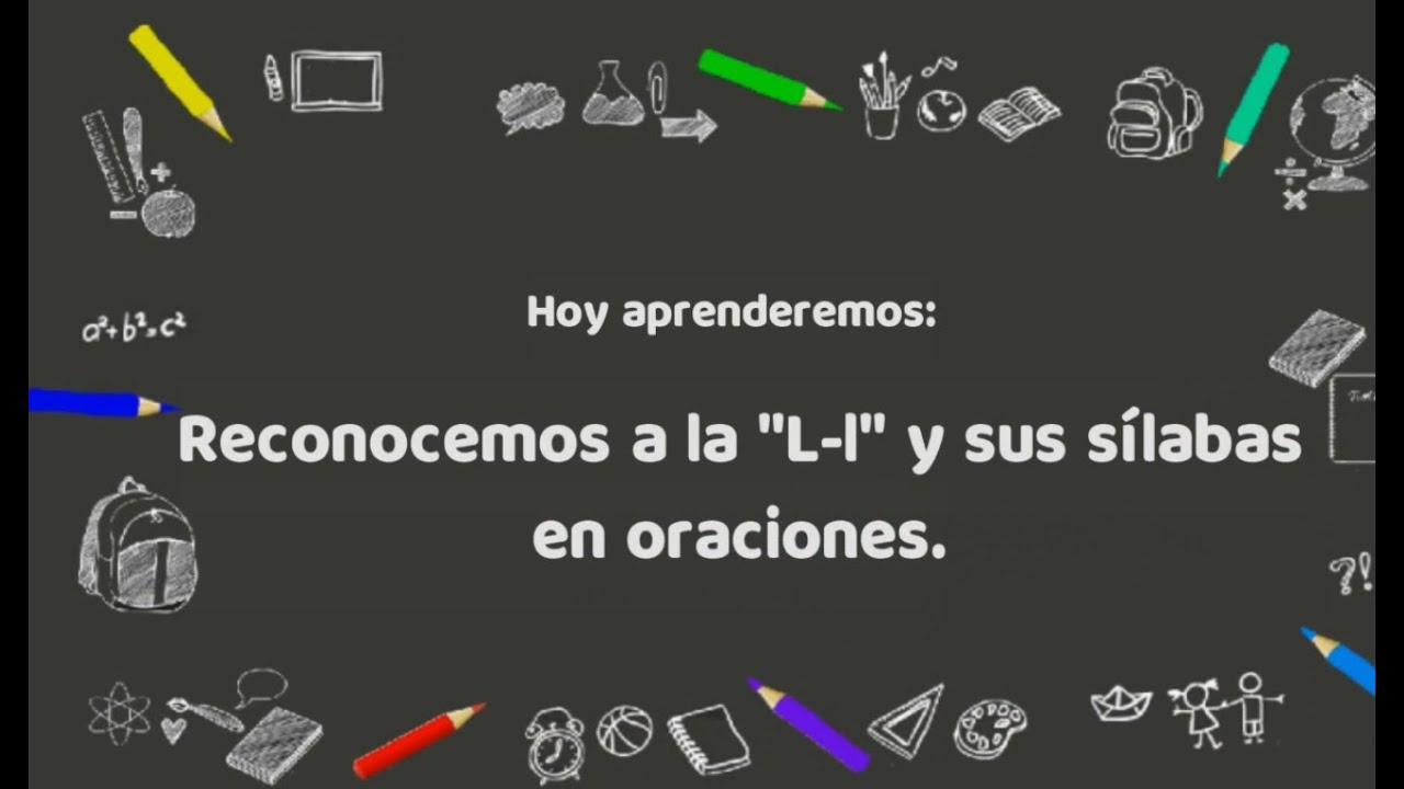 Oraciones con la sílaba 