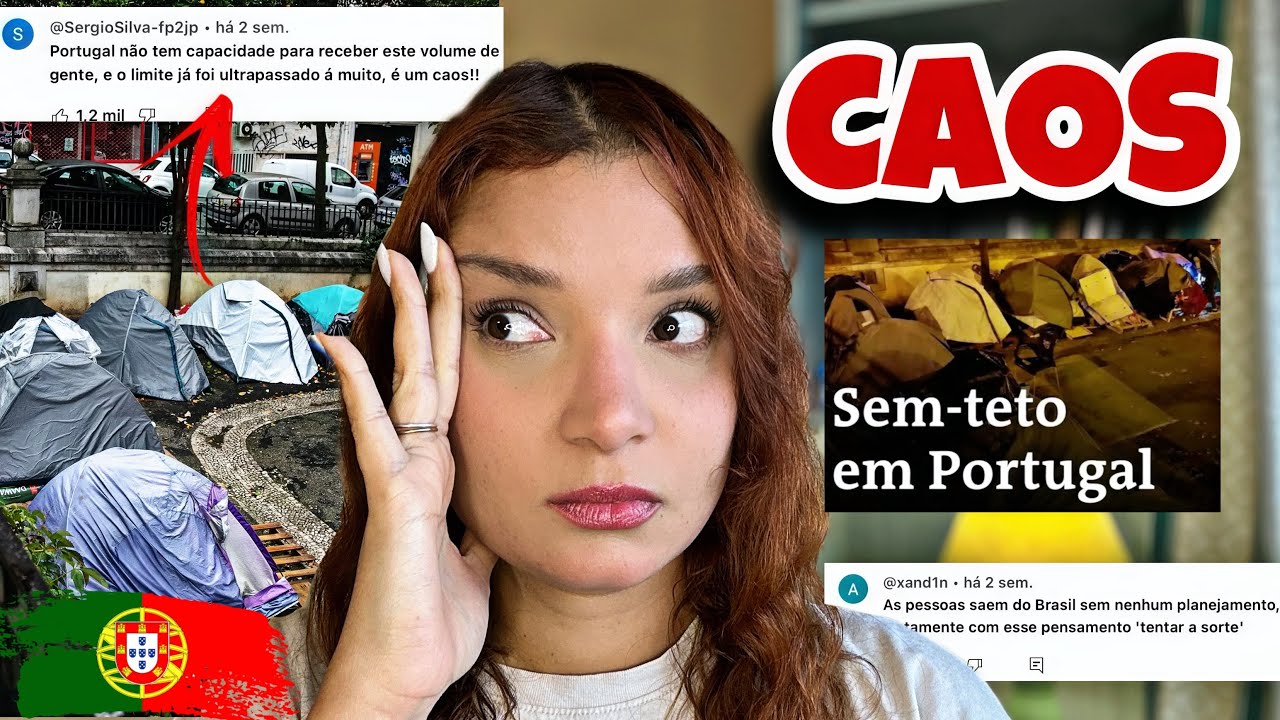 A SITUAÇÃO TA PIORANDO !🇵🇹 react BRASILEIROS MORANDO NA RUA😰
