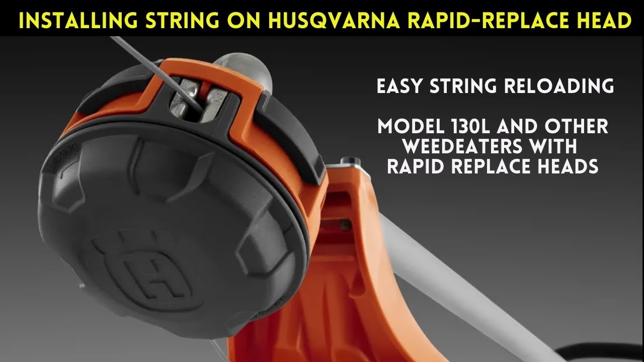 How to Replace Trimmer Line on Husqvarna 130L (Rapid Replace Head) – FAST & EASY!