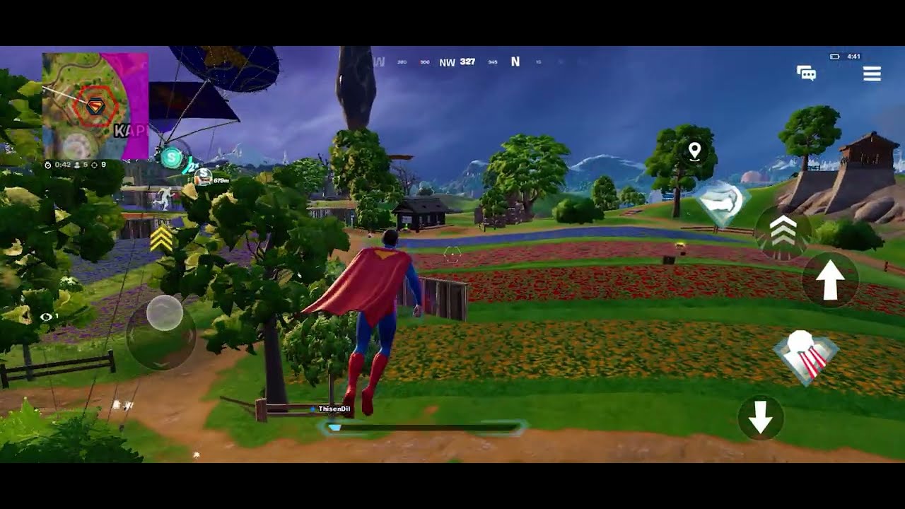 Superman in Fortnight mobile