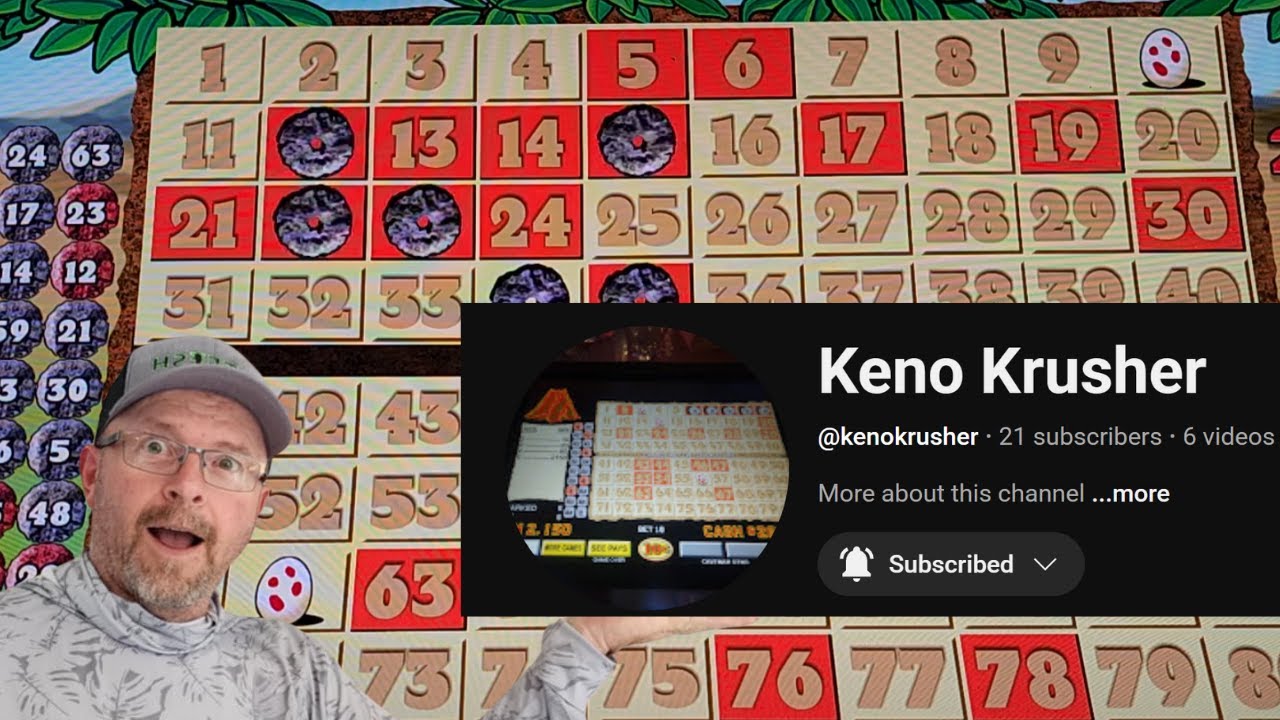 Caveman Keno 50&cent; Challenge | Keno Crusher's 6-Spot Strategy Tested!