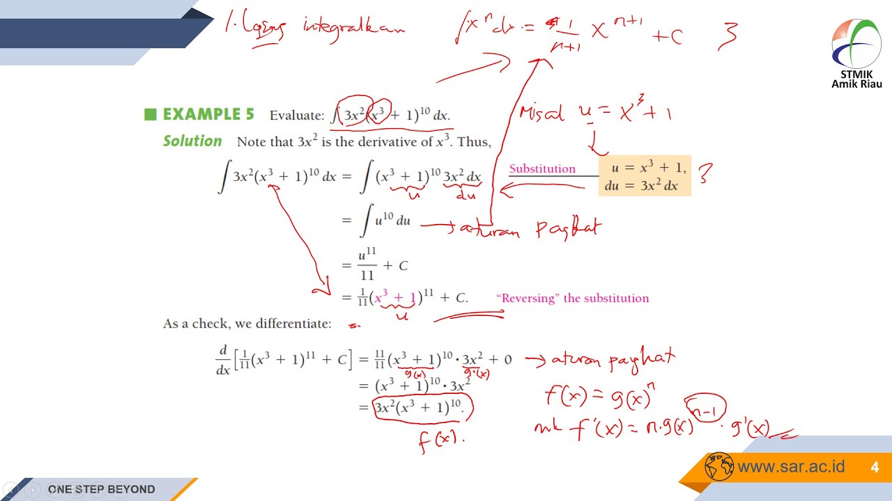 Teknik Integral: Integral Subtitusi
