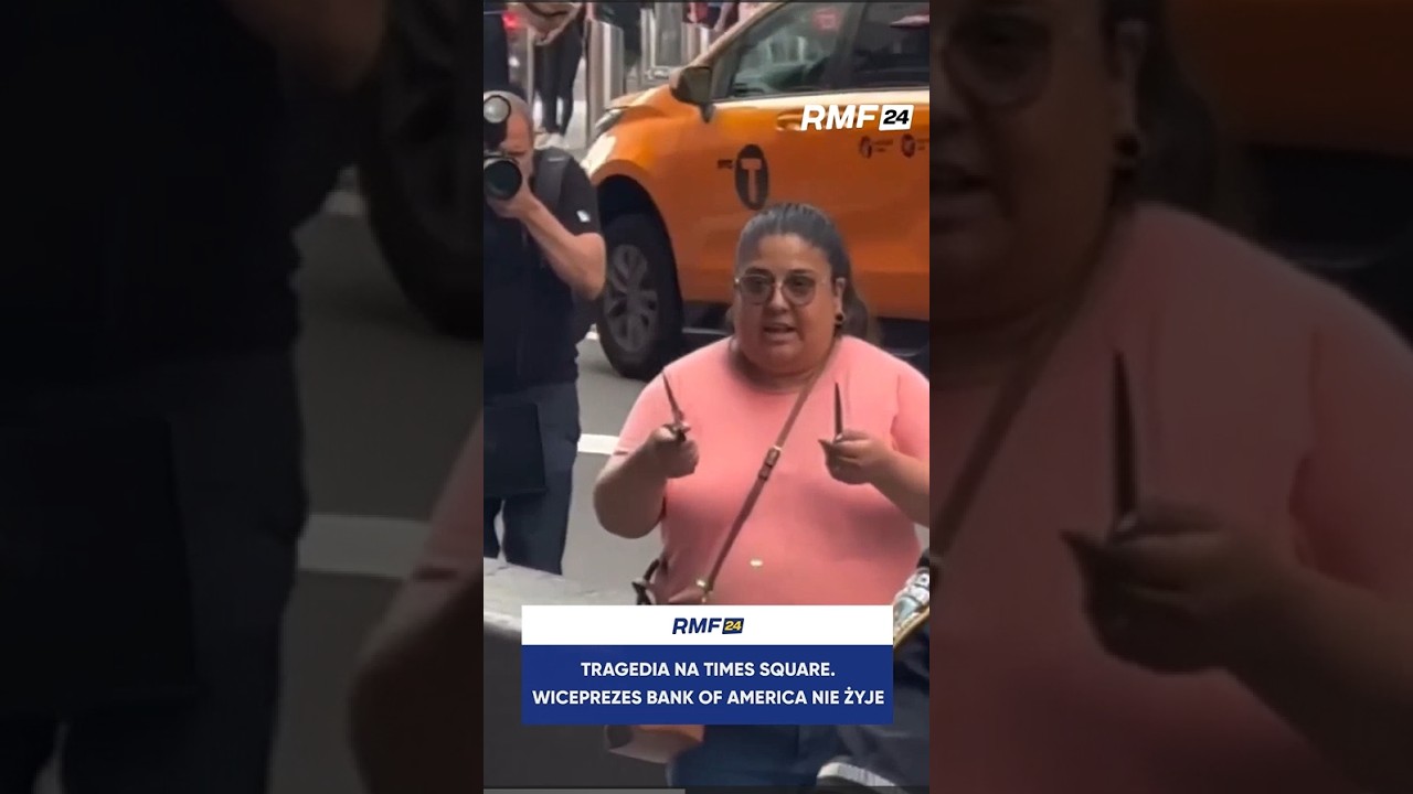 Wiceprezes Bank of America nie żyje. Atak nożowniczki na Times Square