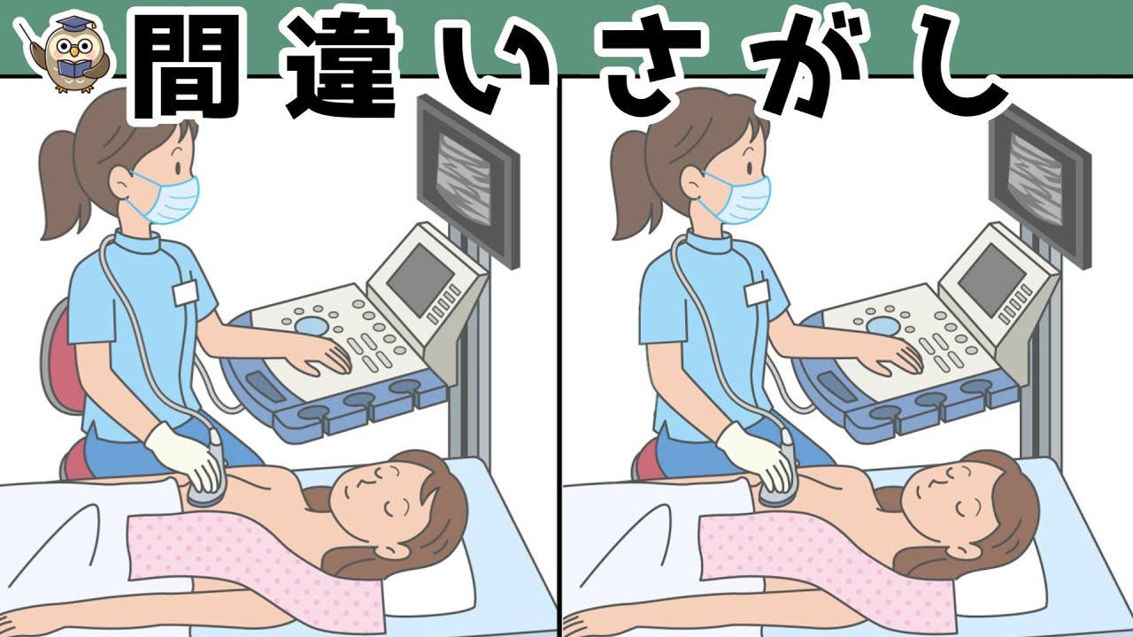 【間違い探し】集中力向上・老化防止を簡単気軽に！まちがい探しで脳の活性化！【イラスト編】