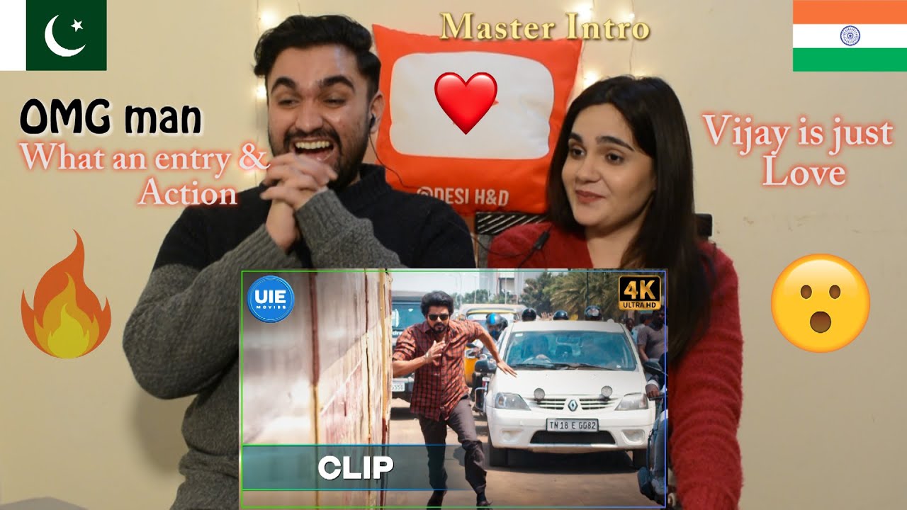 Pakistani reaction to Master Mass Intro | Thalapathy Vijay | Action Fight scene| Desi H&D Reacts