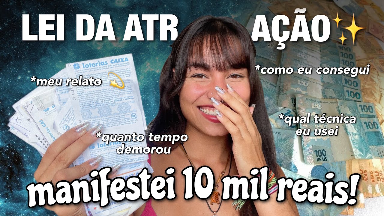 Como eu MANIFESTEI 10 mil REAIS com a lei da atração EM apenas 1 MÊS! 💫 meu relato✨