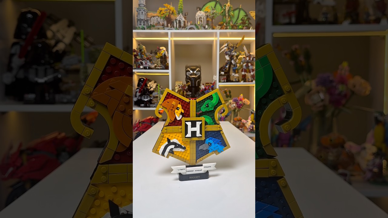 LEGO Harry Potter Hogwarts House Crest ASMR Build! #rlfm #harrypotter #76462