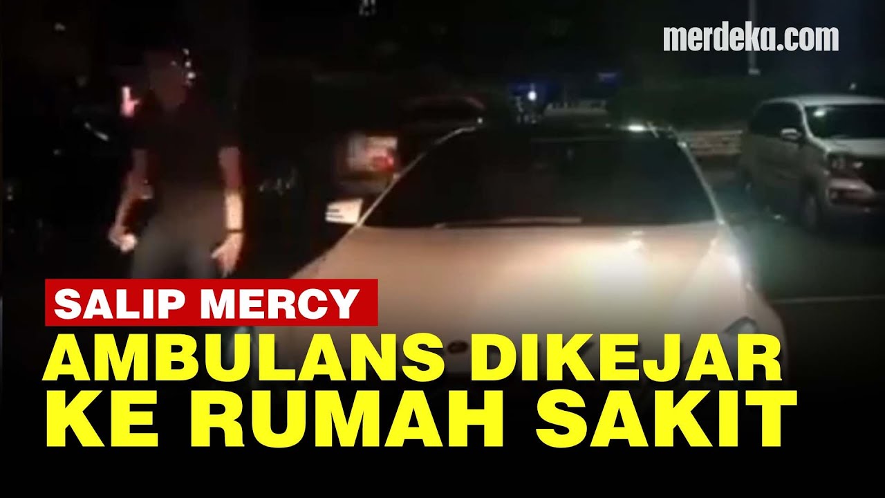 Ambulans Senggolan dengan Mercy, Berujung Saling Lapor ke Polisi