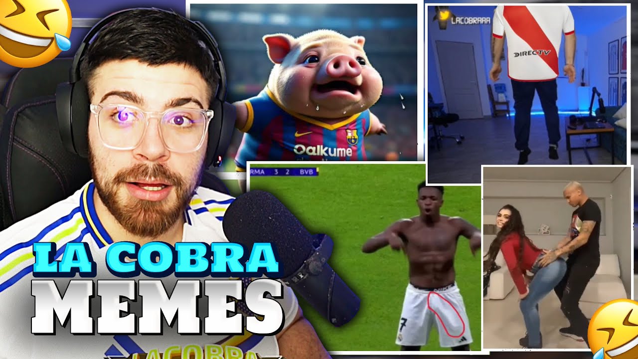🤣LA COBRA reacciona A MEMES DEL DISCORD | POTS PARTIDO DE RIVER|🐷🔴🔵