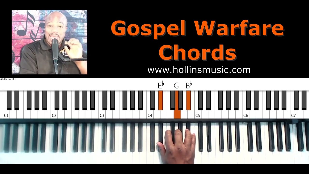 LEARN TO PLAY GOSPEL PIANO WARFARE CHORDS