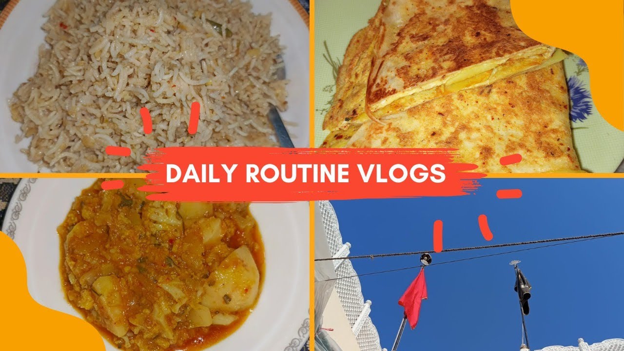 Daily routine vlog | AJ main ne kya kya banaya 🤤