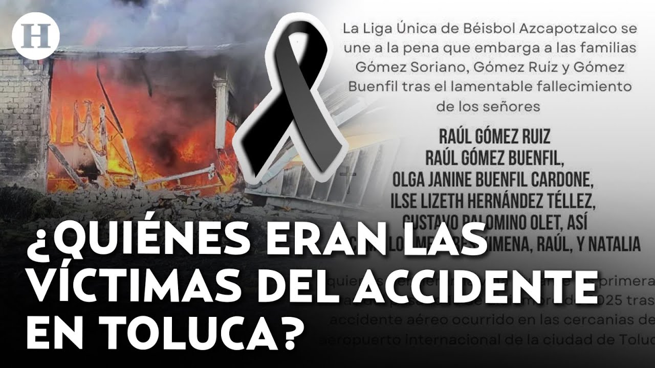 ¡Despiden a la familia Gómez! Esto es todo lo que se sabe del  jet que se desplomó en Toluca