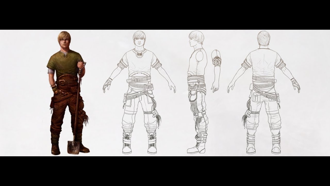 Creating a Character Turnaround from a Concept Piece