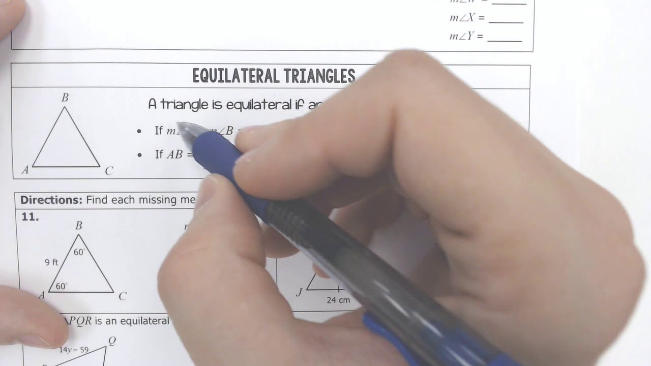 Isosceles and Equilateral Triangles