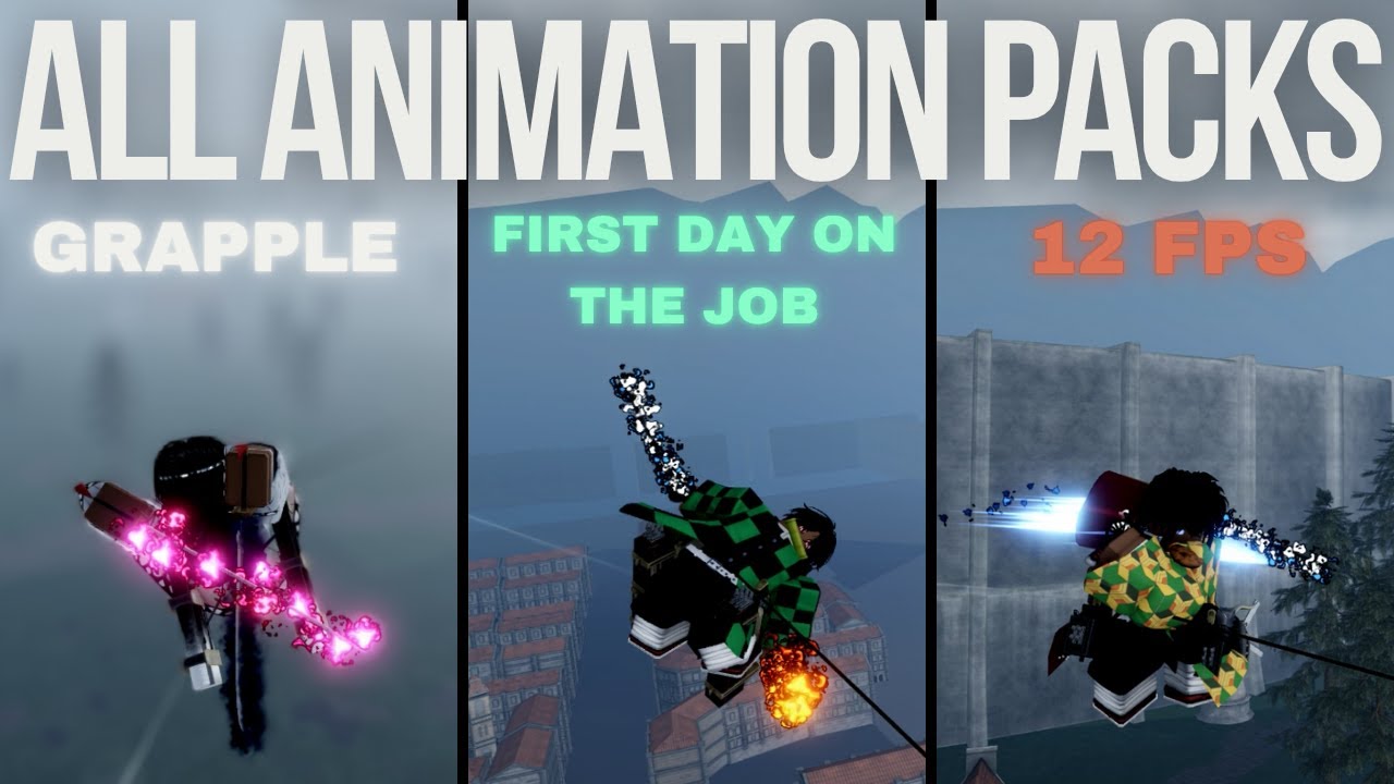 AOTR Animation Packs Showcase And Comparison (New Sneak + Codes) 