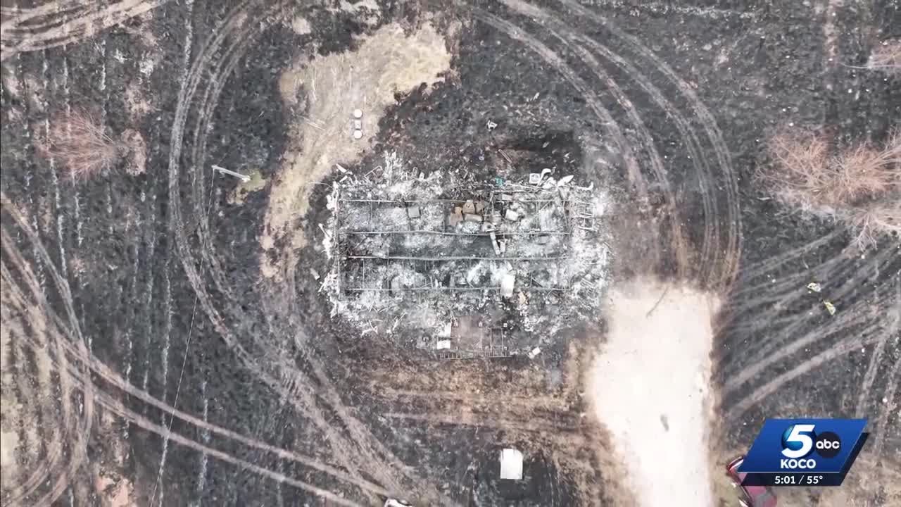 'God will take care of us': Family loses home, possessions in Pottawatomie County wildfire
